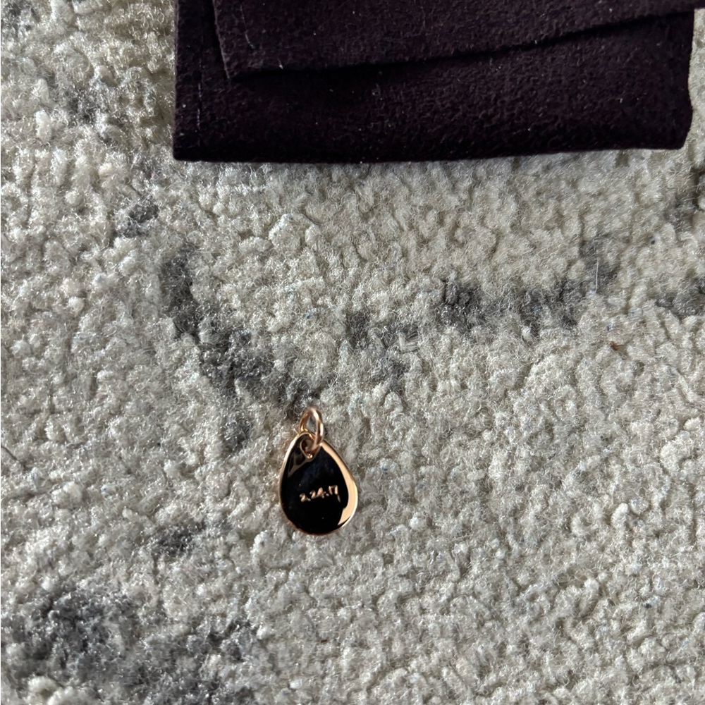 MONICA VINADER Gold Teardrop Pendant